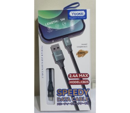 Chargers + Cables Yookie Charging Data Cable CB25_Micro 2.4A Green